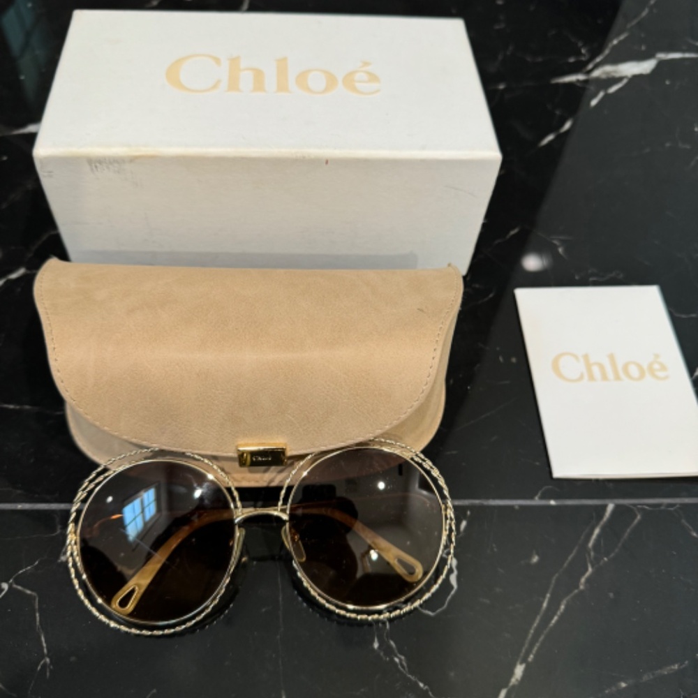 CHLOE ROUND SUNGLASSES - Picture 3 of 6
